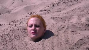 Buried In Sand Blowjob